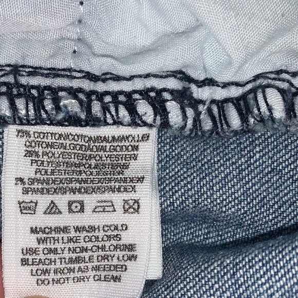 Free People  Ditsy Floral Jeans Women’s Size 27 Blue Ankle Crop Skinny‎ Boho - Picture 9 of 9